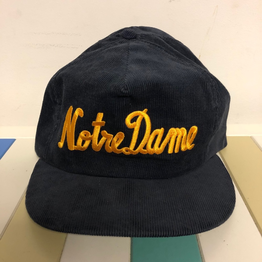 Notre Dame Corduroy Adjustable Hat